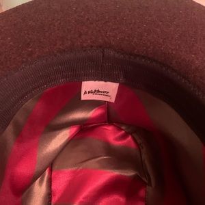 Authentic branded Nightmare Elm Street Freddy Hat with colors inside. Halloween